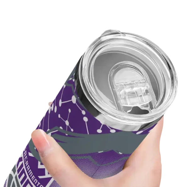 personalized sacramento kings helmet clash purple skinny tumbler high quality.webp