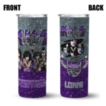 personalized sacramento kings kiss band grey skinny tumbler best selling 1.webp