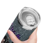 personalized sacramento kings kiss band grey skinny tumbler best selling 1.webp