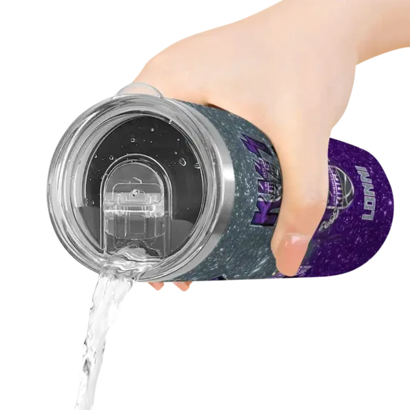 personalized sacramento kings kiss band grey skinny tumbler latest model.webp