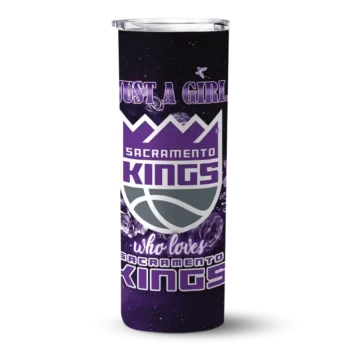 personalized sacramento kings rose romance purple black skinny tumbler best selling.webp
