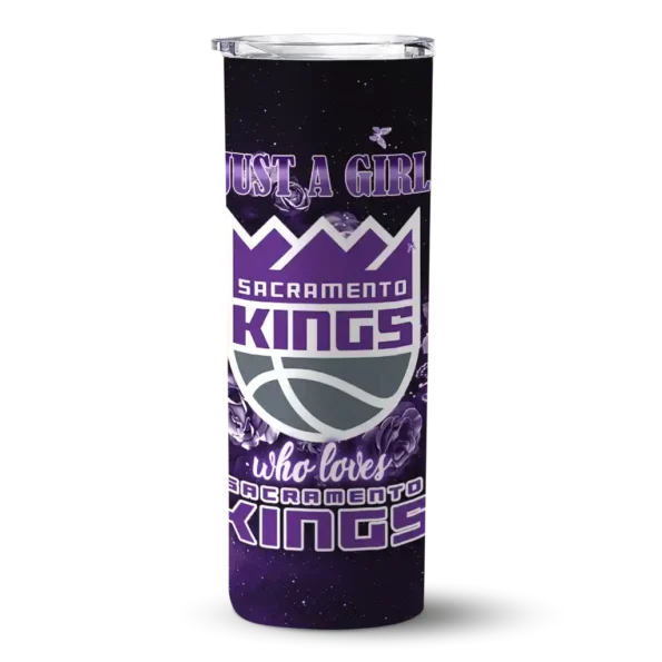 personalized sacramento kings rose romance purple black skinny tumbler best selling.webp