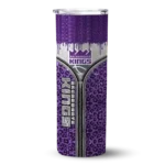 personalized sacramento kings sparkle drip purple skinny tumbler best selling 1.webp