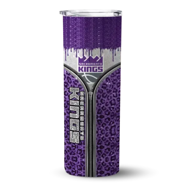 personalized sacramento kings sparkle drip purple skinny tumbler best selling 1.webp