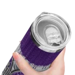 personalized sacramento kings sparkle drip purple skinny tumbler best selling 1.webp