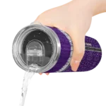 personalized sacramento kings sparkle drip purple skinny tumbler best selling 1.webp