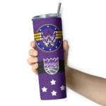 personalized sacramento kings star cluster purple skinny tumbler best selling 1.webp