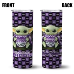 personalized sacramento kings yoda cozy purple black skinny tumbler best selling 1.webp