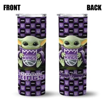 personalized sacramento kings yoda cozy purple black skinny tumbler fashion forward.webp