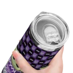 personalized sacramento kings yoda cozy purple black skinny tumbler best selling 1.webp