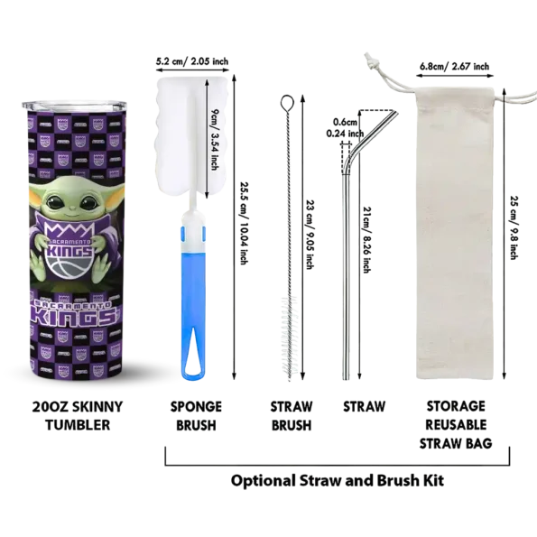 personalized sacramento kings yoda cozy purple black skinny tumbler new arrival.webp