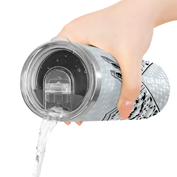 personalized san antonio spurs monogram burst silver white skinny tumbler latest model.webp