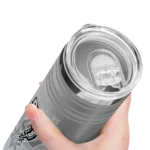 personalized san antonio spurs swirl texture silver skinny tumbler best selling 1.webp