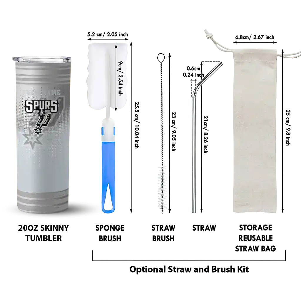 personalized san antonio spurs swirl texture silver skinny tumbler new arrival.webp personalized san antonio spurs swirl texture silver skinny tumbler new arrival.webp