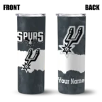 personalized san antonio spurs torn band silver white skinny tumbler best selling 1.webp