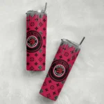 personalized toronto raptors camo streak red skinny tumbler best selling 1.webp