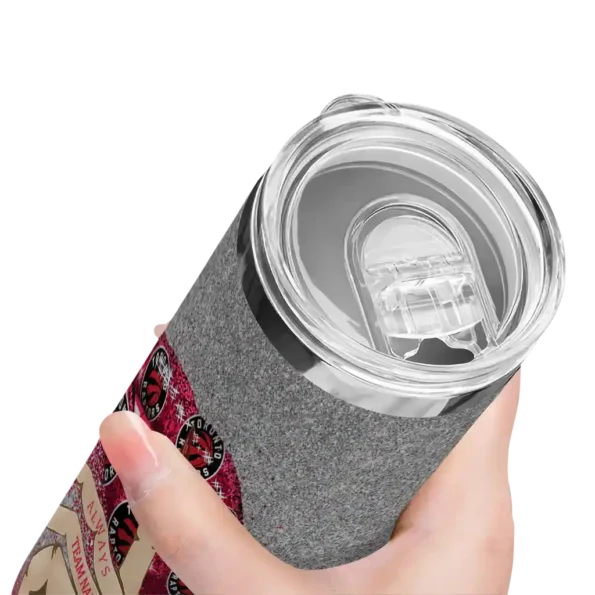 personalized toronto raptors sparkle lips red skinny tumbler high quality.webp