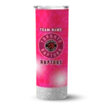personalized toronto raptors starburst tiles red skinny tumbler best selling 1.webp