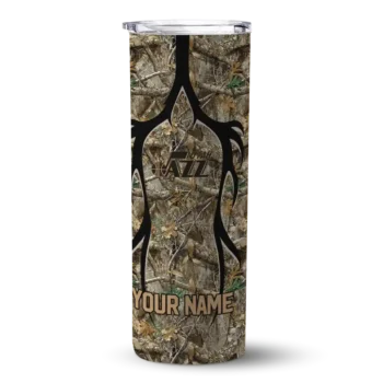 personalized utah jazz antler flow camo skinny tumbler best selling 1.webp