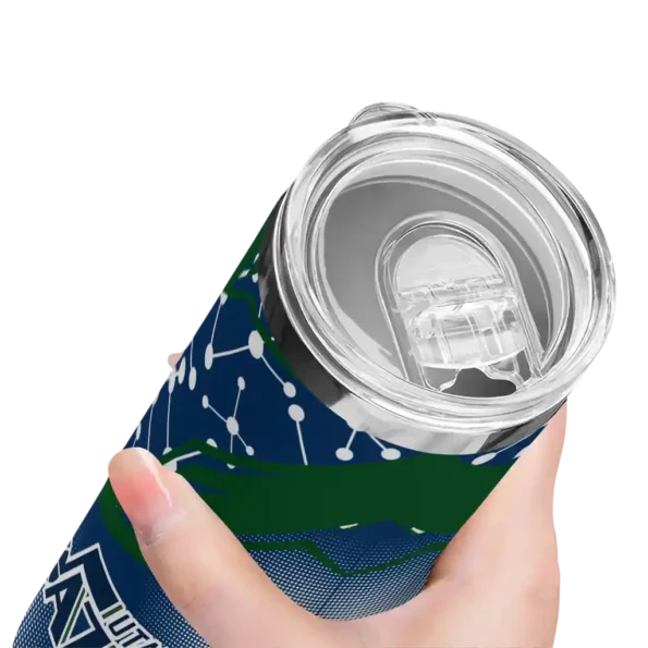 personalized utah jazz helmet clash navy skinny tumbler high quality.webp