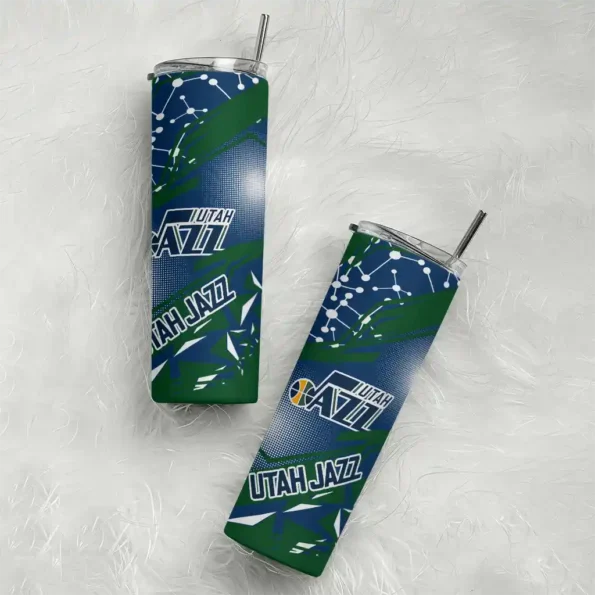personalized utah jazz helmet clash navy skinny tumbler top rated.webp