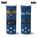 personalized utah jazz star cluster navy skinny tumbler best selling 1.webp