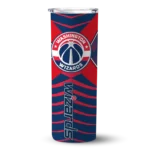 personalized washington wizards camo texture blue skinny tumbler best selling 1.webp