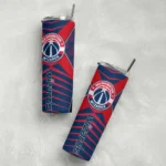 personalized washington wizards camo texture blue skinny tumbler best selling 1.webp