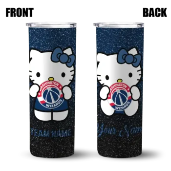 personalized washington wizards hello kitty blue black skinny tumbler fashion forward.webp