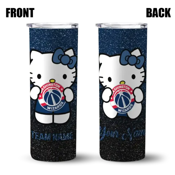 personalized washington wizards hello kitty blue black skinny tumbler fashion forward.webp