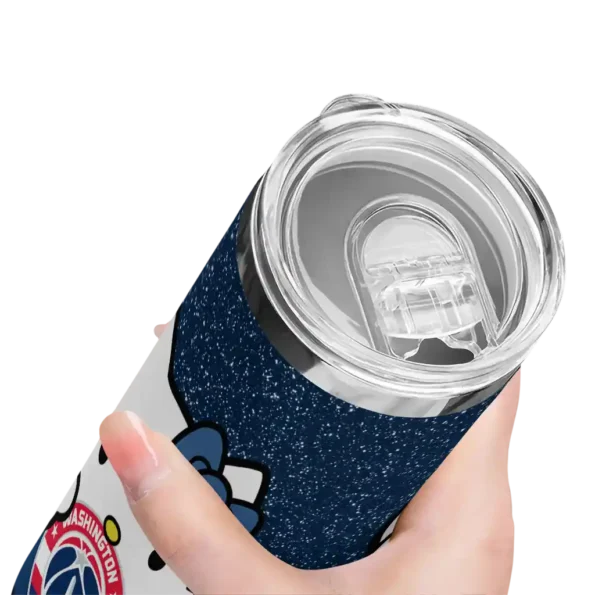 personalized washington wizards hello kitty blue black skinny tumbler high quality.webp