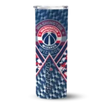 personalized washington wizards monogram burst blue white skinny tumbler best selling 1.webp