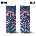 personalized washington wizards monogram burst blue white skinny tumbler best selling 1.webp