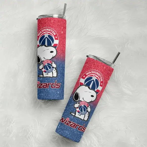 personalized washington wizards snoopy attitude blue skinny tumbler top rated.webp