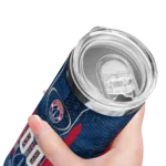 personalized washington wizards stacked diamond blue skinny tumbler best selling 1.webp