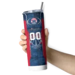 personalized washington wizards stacked diamond blue skinny tumbler best selling 1.webp