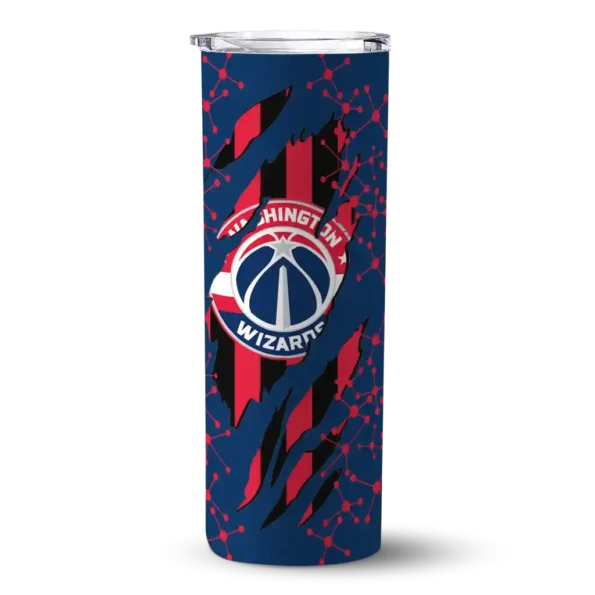 personalized washington wizards star pop blue black skinny tumbler best selling 1.webp