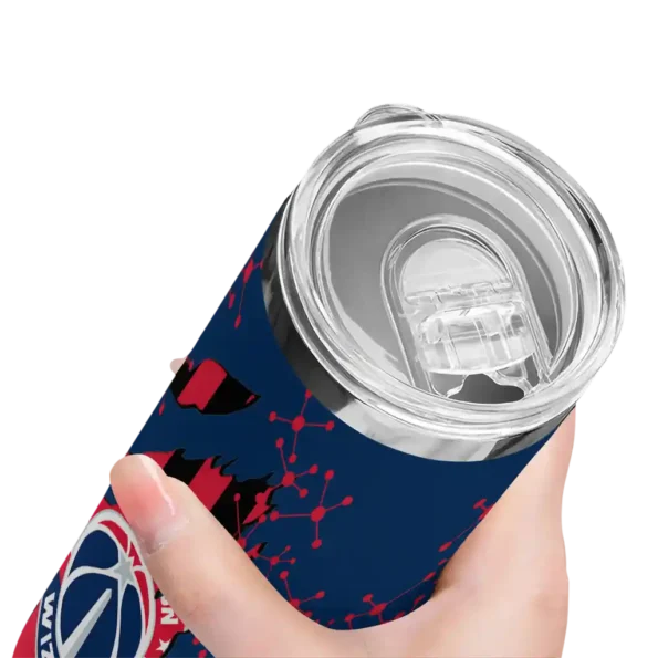 personalized washington wizards star pop blue black skinny tumbler high quality.webp