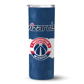 personalized washington wizards torn band blue white skinny tumbler best selling 1.webp