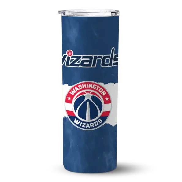personalized washington wizards torn band blue white skinny tumbler best selling 1.webp
