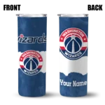 personalized washington wizards torn band blue white skinny tumbler best selling 1.webp