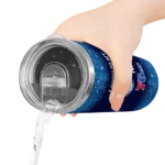 philadelphia 76ers radiant glitter blue skinny tumbler best selling 1.webp