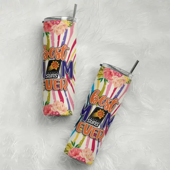 phoenix suns flower cluster skinny tumbler top rated.webp