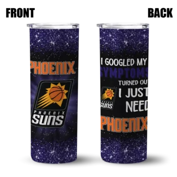phoenix suns radiant glitter purple skinny tumbler fashion forward.webp