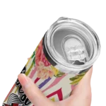 portland trail blazers flower cluster skinny tumbler best selling 1.webp