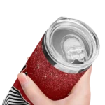portland trail blazers radiant glitter red skinny tumbler best selling 1.webp