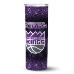 sacramento kings radiant glitter purple skinny tumbler best selling 1.webp