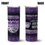 sacramento kings radiant glitter purple skinny tumbler best selling 1.webp