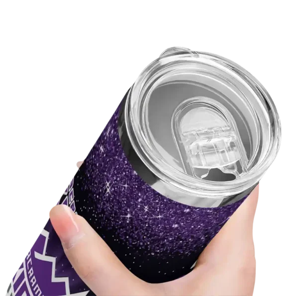 sacramento kings radiant glitter purple skinny tumbler high quality.webp