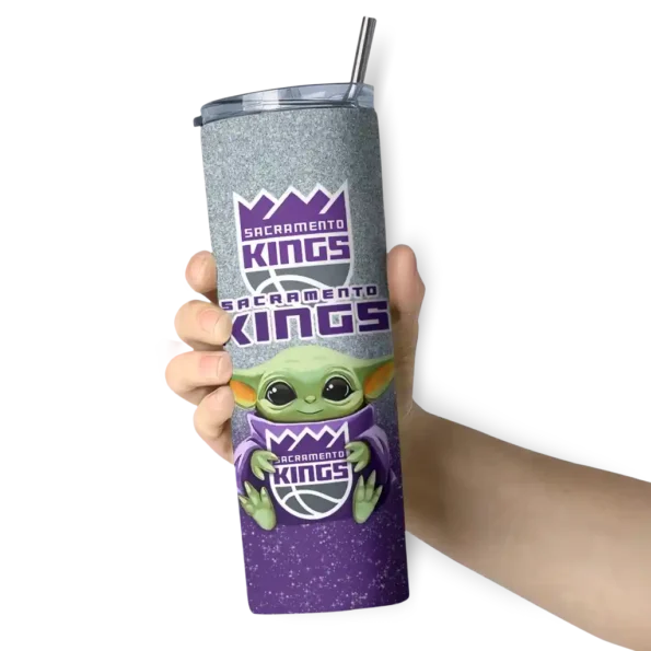 sacramento kings yoda smile purple skinny tumbler premium grade.webp